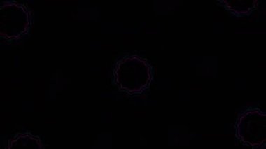 Psikedelik Kaleydoskop Patlaması simetrik kaleydoskop şekilleri patlıyor ve canlı renklerle beatendly döngülerde şekil değiştiriyor