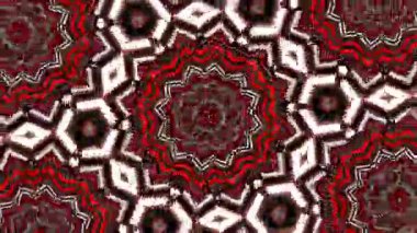 Psikedelik Kaleydoskop Patlaması simetrik kaleydoskop şekilleri patlıyor ve canlı renklerle beatendly döngülerde şekil değiştiriyor