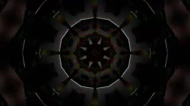Psychedelic Kaleidoscope Burst Symmetric kaleidoscope shapes bursting and morphing with vibrant colors on beatfriendly loops