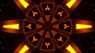 Psikedelik Kaleydoskop Patlaması simetrik kaleydoskop şekilleri patlıyor ve canlı renklerle beatendly döngülerde şekil değiştiriyor