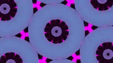 Psikedelik Kaleydoskop Patlaması simetrik kaleydoskop şekilleri patlıyor ve canlı renklerle beatendly döngülerde şekil değiştiriyor