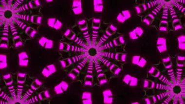 Psychedelic Kaleidoscope Burst Symmetric kaleidoscope shapes bursting and morphing with vibrant colors on beatfriendly loops