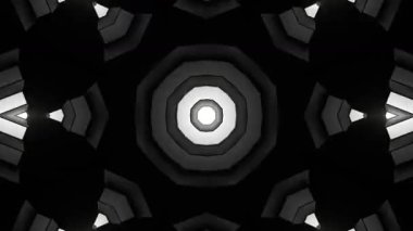 Psychedelic Kaleidoscope Burst Symmetric kaleidoscope shapes bursting and morphing with vibrant colors on beatfriendly loops