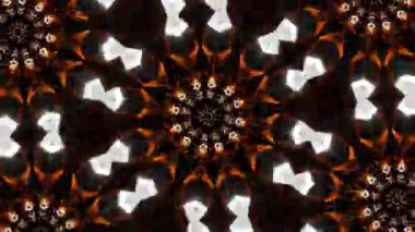 Psikedelik Kaleydoskop Patlaması simetrik kaleydoskop şekilleri patlıyor ve canlı renklerle beatendly döngülerde şekil değiştiriyor