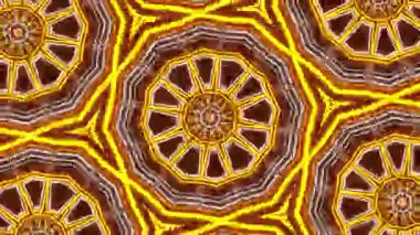 Psikedelik Kaleydoskop Patlaması simetrik kaleydoskop şekilleri patlıyor ve canlı renklerle beatendly döngülerde şekil değiştiriyor