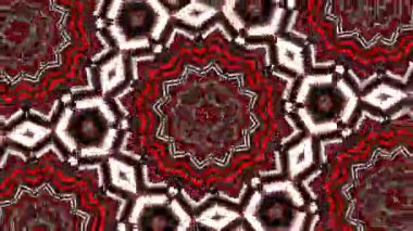 Psikedelik Kaleydoskop Patlaması simetrik kaleydoskop şekilleri patlıyor ve canlı renklerle beatendly döngülerde şekil değiştiriyor