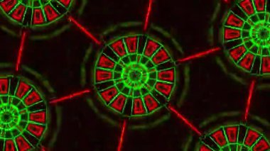 Psychedelic Kaleidoscope Burst Symmetric kaleidoscope shapes bursting and morphing with vibrant colors on beatfriendly loops