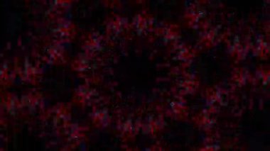 Psikedelik Kaleydoskop Patlaması simetrik kaleydoskop şekilleri patlıyor ve canlı renklerle beatendly döngülerde şekil değiştiriyor