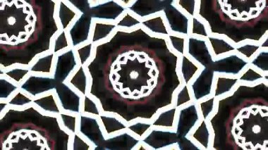 Psikedelik Kaleydoskop Patlaması simetrik kaleydoskop şekilleri patlıyor ve canlı renklerle beatendly döngülerde şekil değiştiriyor