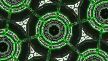 Psychedelic Kaleidoscope Burst Symmetric kaleidoscope shapes bursting and morphing with vibrant colors on beatfriendly loops