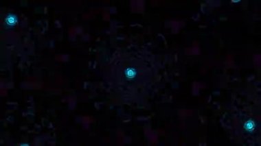 Psikedelik Kaleydoskop Patlaması simetrik kaleydoskop şekilleri patlıyor ve canlı renklerle beatendly döngülerde şekil değiştiriyor