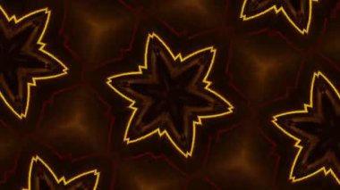 Psikedelik Kaleydoskop Patlaması simetrik kaleydoskop şekilleri patlıyor ve canlı renklerle beatendly döngülerde şekil değiştiriyor