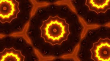 Psikedelik Kaleydoskop Patlaması simetrik kaleydoskop şekilleri patlıyor ve canlı renklerle beatendly döngülerde şekil değiştiriyor