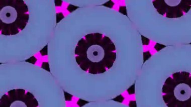 Psikedelik Kaleydoskop Patlaması simetrik kaleydoskop şekilleri patlıyor ve canlı renklerle beatendly döngülerde şekil değiştiriyor