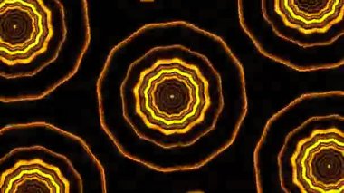Psikedelik Kaleydoskop Patlaması simetrik kaleydoskop şekilleri patlıyor ve canlı renklerle beatendly döngülerde şekil değiştiriyor