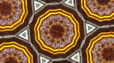 Psychedelic Kaleidoscope Burst Symmetric kaleidoscope shapes bursting and morphing with vibrant colors on beatfriendly loops