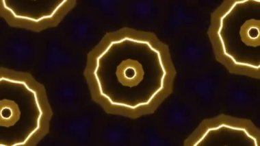 Psikedelik Kaleydoskop Patlaması simetrik kaleydoskop şekilleri patlıyor ve canlı renklerle beatendly döngülerde şekil değiştiriyor