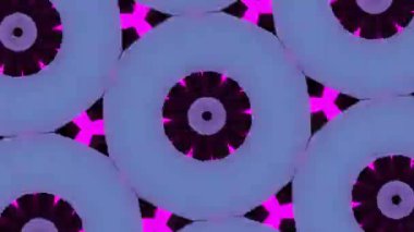 Psikedelik Kaleydoskop Patlaması simetrik kaleydoskop şekilleri patlıyor ve canlı renklerle beatendly döngülerde şekil değiştiriyor