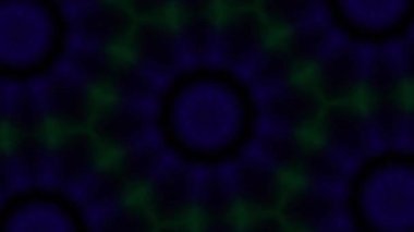 Psikedelik Kaleydoskop Patlaması simetrik kaleydoskop şekilleri patlıyor ve canlı renklerle beatendly döngülerde şekil değiştiriyor