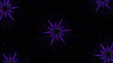 Psikedelik Kaleydoskop Patlaması simetrik kaleydoskop şekilleri patlıyor ve canlı renklerle beatendly döngülerde şekil değiştiriyor