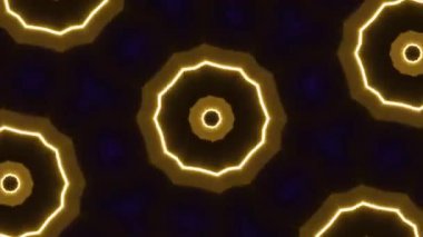 Psikedelik Kaleydoskop Patlaması simetrik kaleydoskop şekilleri patlıyor ve canlı renklerle beatendly döngülerde şekil değiştiriyor