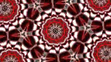 Psikedelik Kaleydoskop Patlaması simetrik kaleydoskop şekilleri patlıyor ve canlı renklerle beatendly döngülerde şekil değiştiriyor