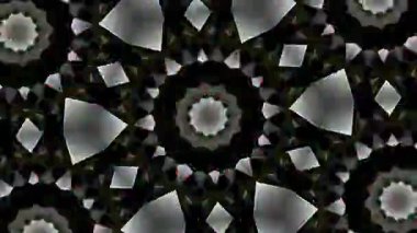 Psikedelik Kaleydoskop Patlaması simetrik kaleydoskop şekilleri patlıyor ve canlı renklerle beatendly döngülerde şekil değiştiriyor