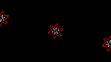 Psikedelik Kaleydoskop Patlaması simetrik kaleydoskop şekilleri patlıyor ve canlı renklerle beatendly döngülerde şekil değiştiriyor