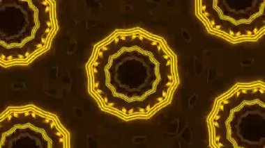 Psikedelik Kaleydoskop Patlaması simetrik kaleydoskop şekilleri patlıyor ve canlı renklerle beatendly döngülerde şekil değiştiriyor