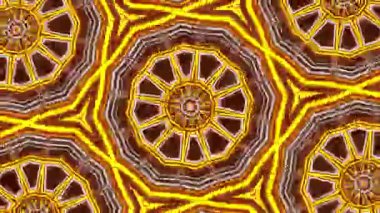 Psikedelik Kaleydoskop Patlaması simetrik kaleydoskop şekilleri patlıyor ve canlı renklerle beatendly döngülerde şekil değiştiriyor