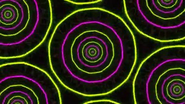 Psychedelic Kaleidoscope Burst Symmetric kaleidoscope shapes bursting and morphing with vibrant colors on beatfriendly loops