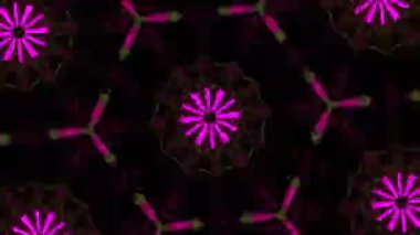 Psychedelic Kaleidoscope Burst Symmetric kaleidoscope shapes bursting and morphing with vibrant colors on beatfriendly loops