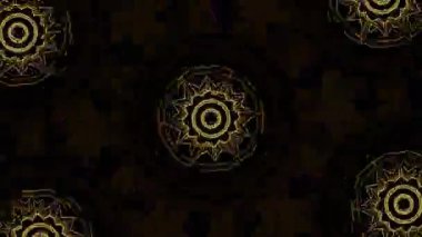 Psikedelik Kaleydoskop Patlaması simetrik kaleydoskop şekilleri patlıyor ve canlı renklerle beatendly döngülerde şekil değiştiriyor