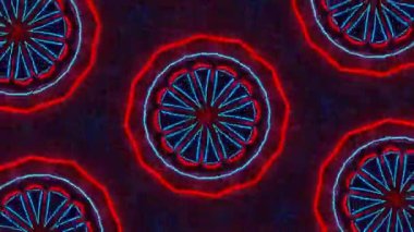 Psikedelik Kaleydoskop Patlaması simetrik kaleydoskop şekilleri patlıyor ve canlı renklerle beatendly döngülerde şekil değiştiriyor