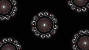 Psikedelik Kaleydoskop Patlaması simetrik kaleydoskop şekilleri patlıyor ve canlı renklerle beatendly döngülerde şekil değiştiriyor