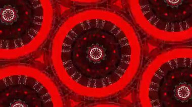 Psikedelik Kaleydoskop Patlaması simetrik kaleydoskop şekilleri patlıyor ve canlı renklerle beatendly döngülerde şekil değiştiriyor