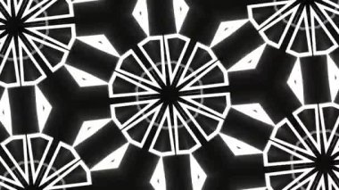 Psikedelik Kaleydoskop Patlaması simetrik kaleydoskop şekilleri patlıyor ve canlı renklerle beatendly döngülerde şekil değiştiriyor