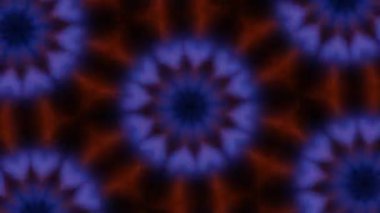 Psikedelik Kaleydoskop Patlaması simetrik kaleydoskop şekilleri patlıyor ve canlı renklerle beatendly döngülerde şekil değiştiriyor