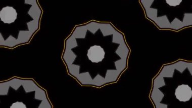 Psikedelik Kaleydoskop Patlaması simetrik kaleydoskop şekilleri patlıyor ve canlı renklerle beatendly döngülerde şekil değiştiriyor