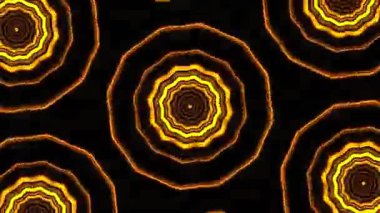 Psikedelik Kaleydoskop Patlaması simetrik kaleydoskop şekilleri patlıyor ve canlı renklerle beatendly döngülerde şekil değiştiriyor