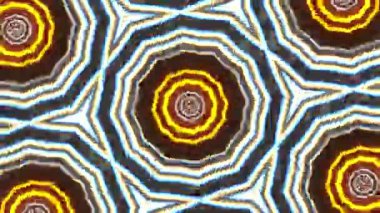 Psikedelik Kaleydoskop Patlaması simetrik kaleydoskop şekilleri patlıyor ve canlı renklerle beatendly döngülerde şekil değiştiriyor