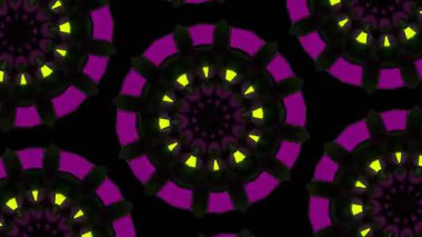 Psychedelic Kaleidoscope Burst Symmetric kaleidoscope shapes bursting and morphing with vibrant colors on beatfriendly loops