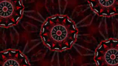 Psikedelik Kaleydoskop Patlaması simetrik kaleydoskop şekilleri patlıyor ve canlı renklerle beatendly döngülerde şekil değiştiriyor