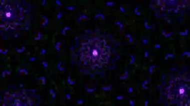 Psikedelik Kaleydoskop Patlaması simetrik kaleydoskop şekilleri patlıyor ve canlı renklerle beatendly döngülerde şekil değiştiriyor