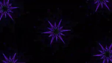 Psikedelik Kaleydoskop Patlaması simetrik kaleydoskop şekilleri patlıyor ve canlı renklerle beatendly döngülerde şekil değiştiriyor