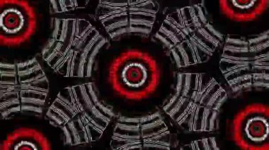 Psikedelik Kaleydoskop Patlaması simetrik kaleydoskop şekilleri patlıyor ve canlı renklerle beatendly döngülerde şekil değiştiriyor