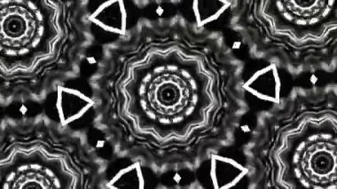 Psikedelik Kaleydoskop Patlaması simetrik kaleydoskop şekilleri patlıyor ve canlı renklerle beatendly döngülerde şekil değiştiriyor