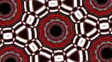 Psikedelik Kaleydoskop Patlaması simetrik kaleydoskop şekilleri patlıyor ve canlı renklerle beatendly döngülerde şekil değiştiriyor