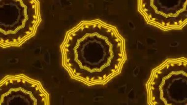 Psikedelik Kaleydoskop Patlaması simetrik kaleydoskop şekilleri patlıyor ve canlı renklerle beatendly döngülerde şekil değiştiriyor