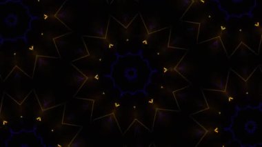 Psikedelik Kaleydoskop Patlaması simetrik kaleydoskop şekilleri patlıyor ve canlı renklerle beatendly döngülerde şekil değiştiriyor
